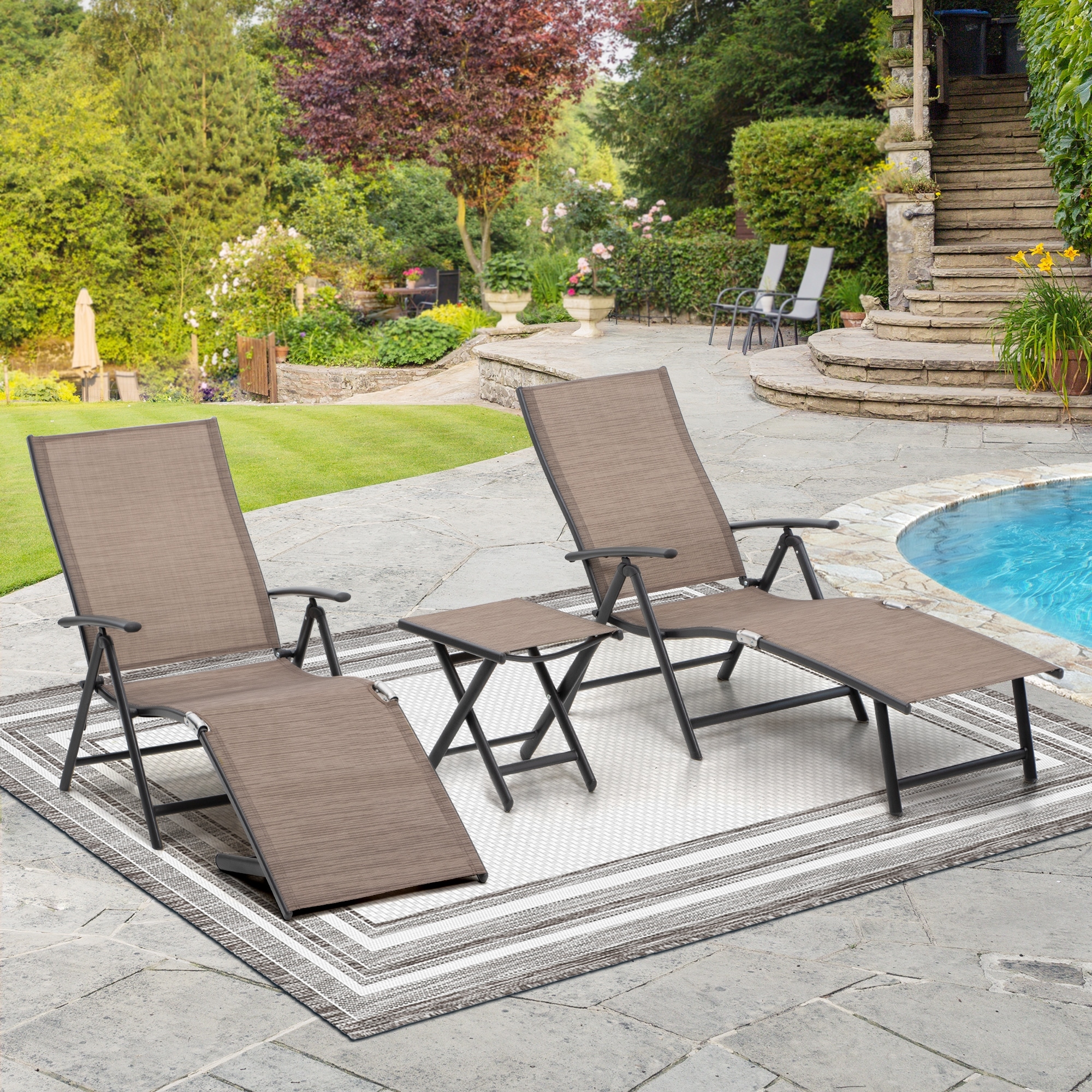 Outdoor portable chaise lounge store