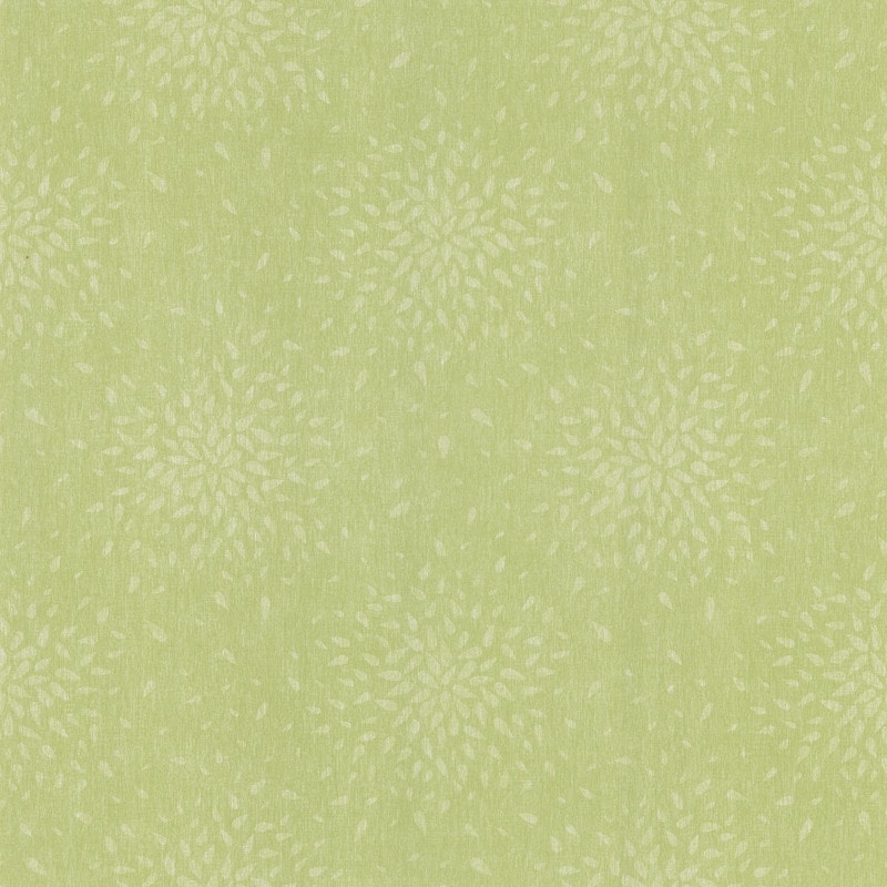 Brewster Summer Green Modern Floral Wallpaper - 20.5in x 396in x 0.025in