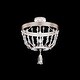 preview thumbnail 5 of 4, Bali 16in 1-Light LED Semi-Flush Mount 3000-3500-4000K CCT with Clear Optic Crystal - 16 Antique Silver