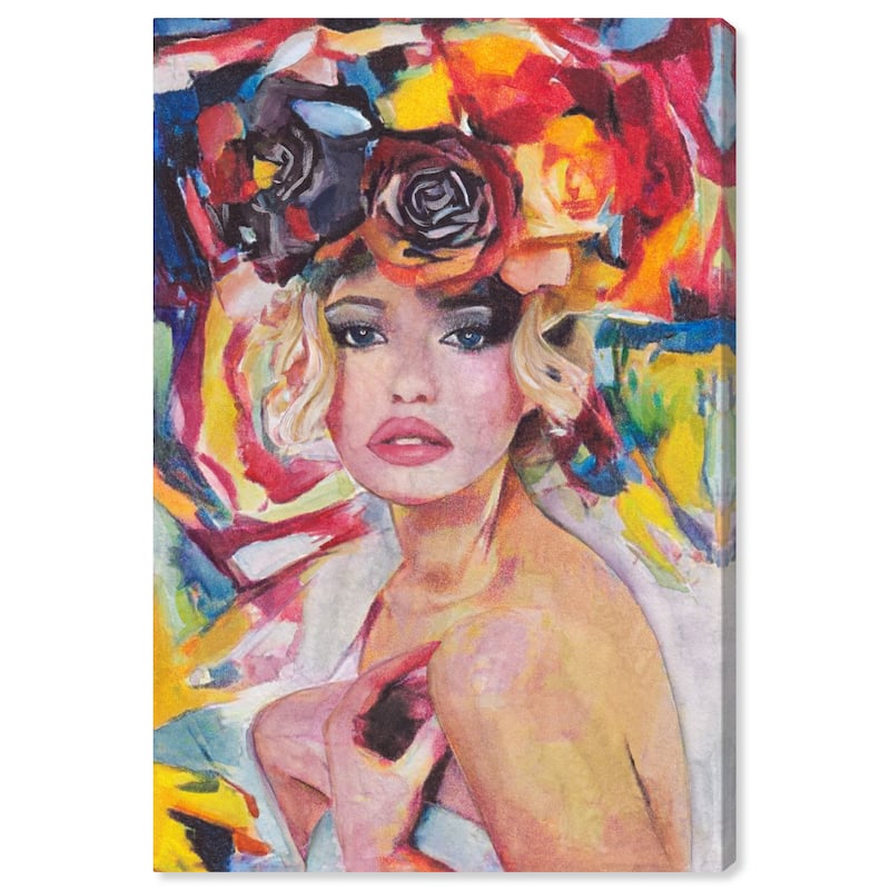 Wynwood Studio Fashion and Glam Gorgeous Woman II Yellow and Modern & Contemporary Wall Art Canvas Print