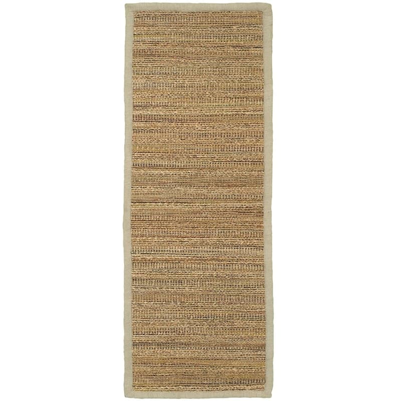 Sevita Organic Jute Geometric Area Rug, Tan and Gold