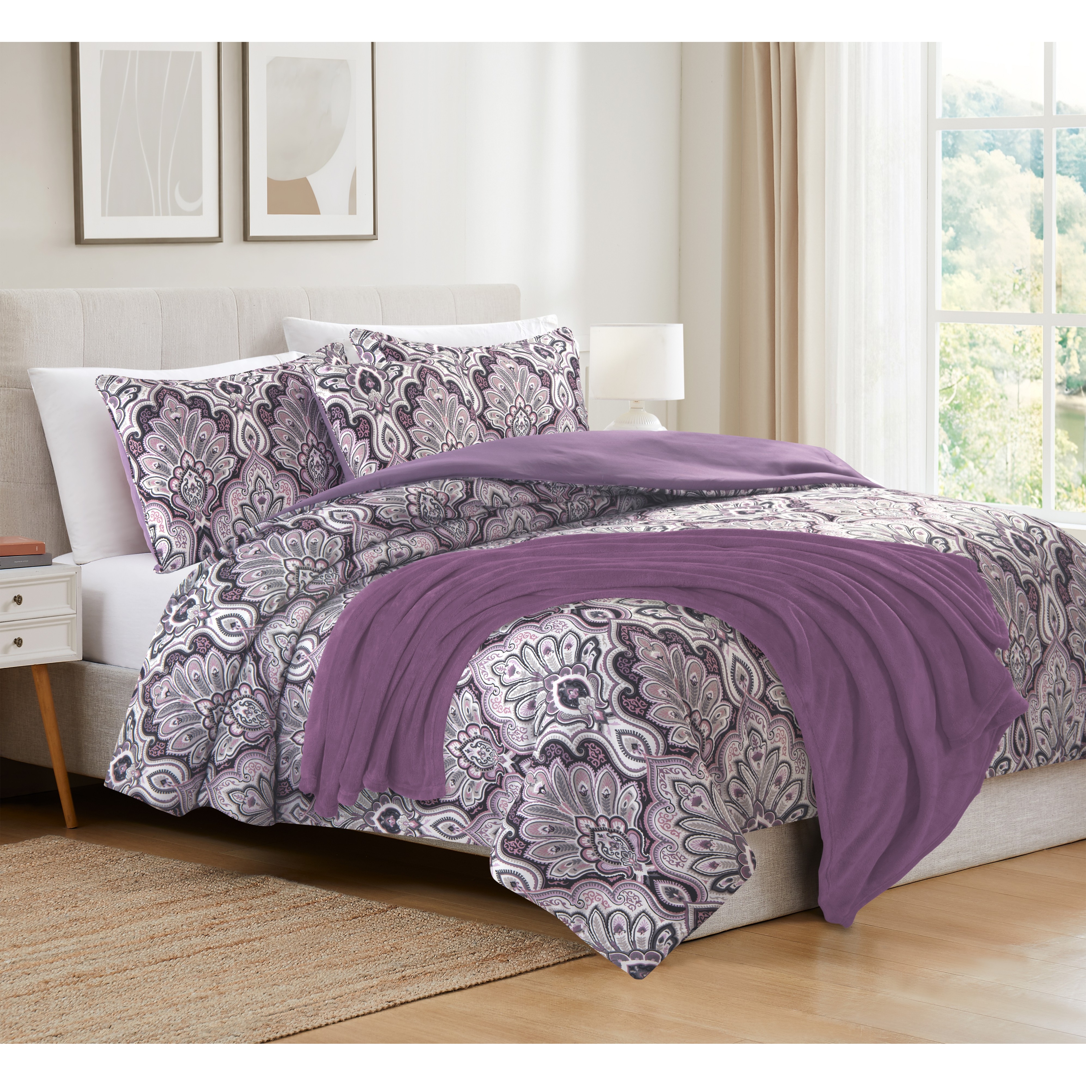 Rizzy Home Soft Dreams - Set Piumino Singolo In Cotone Voile Con Drappi E Federe