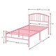 preview thumbnail 20 of 23, VECELO Kids Bed Frame with Headboard & Metal Slat,Twin Size Bed Set of 2