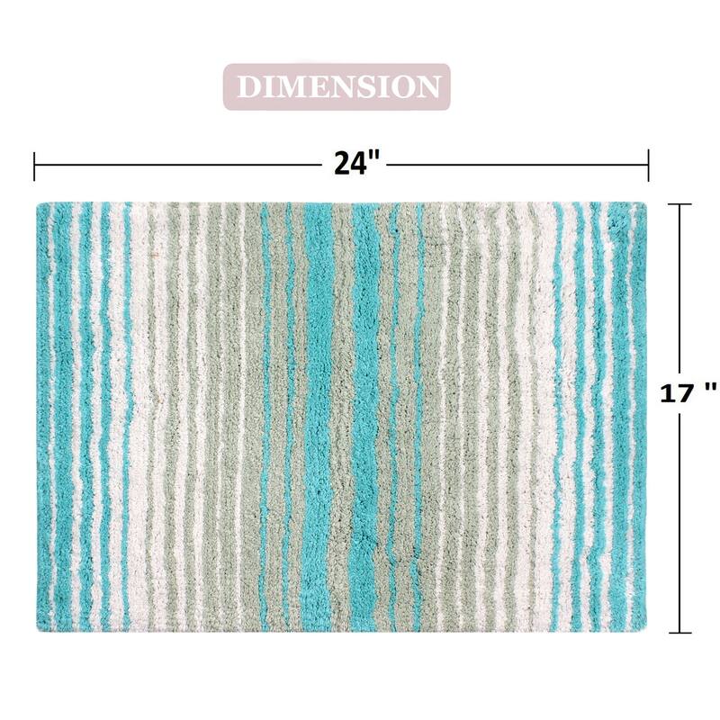 Gradiation Collection Absorbent Cotton Machine Washable Bath Rug