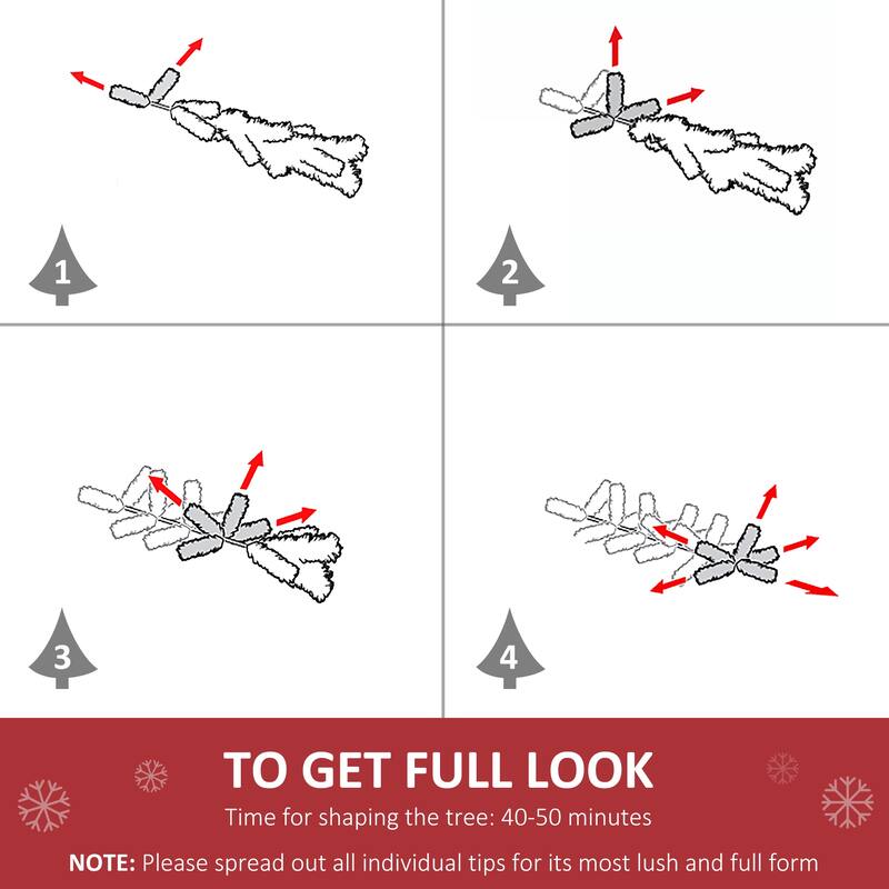 Christmas Tree with Realistic Branch Tips,Artificial Christmas Tree for Indoor, Home, Holiday - Green