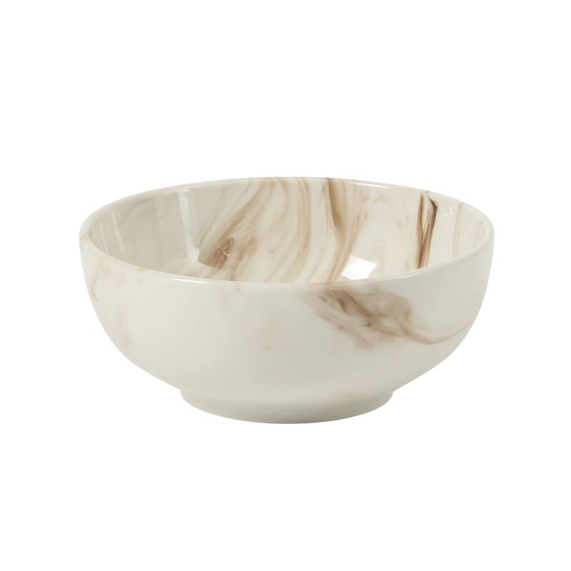 Gibson Home Cloudlight 12 Piece Plates and Bowls Dishes - Decorated Porcelain Ceramic Dinnerware Set - Service for 4