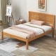 preview thumbnail 58 of 62, Solid Wood Platform Bed Frame with Headboard & Strong Slats Support