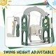 preview thumbnail 35 of 65, 5 in 1 Toddler Slide and Swing Set - Indoor & Outdoor Kids Playground Climber with Telescope - 71.6'' L x 56.3'' W x 45.2'' H