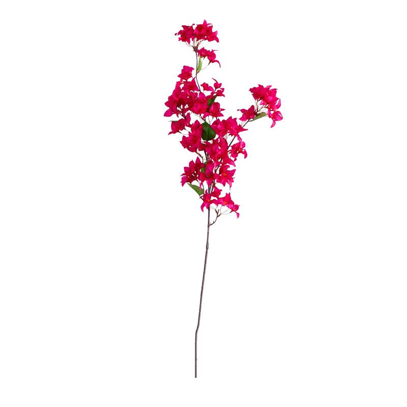 Bougainvillea Blossom Artificial Floral Stem Sprays - 47" - Pink - Set of 3