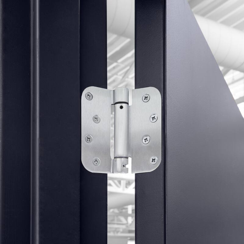 Self Closing Interior/Exterior Door Hinges - Satin Chrome