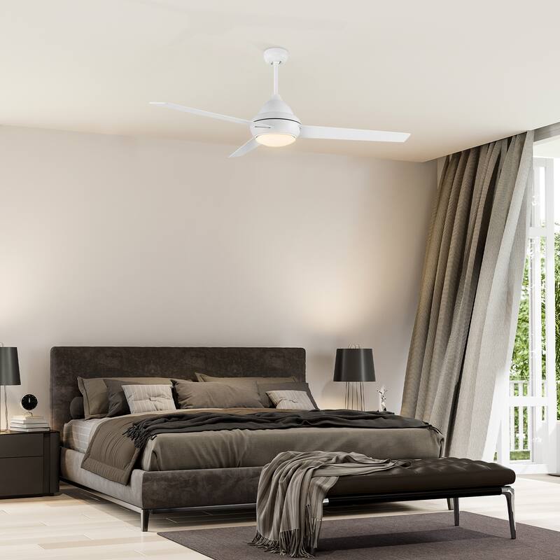 CARRO Aberdeen 52" Indoor Ceiling Fan with LED Light and Remote Control