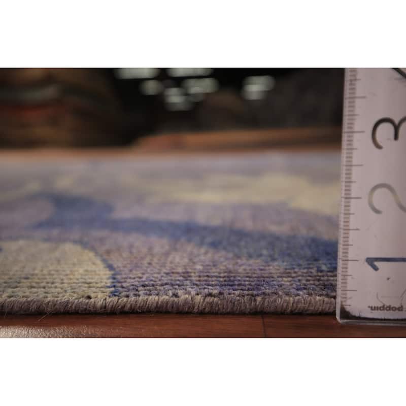 Abstract Oriental Area Rug Handmade Wool Carpet - 5'0" x 7'10"