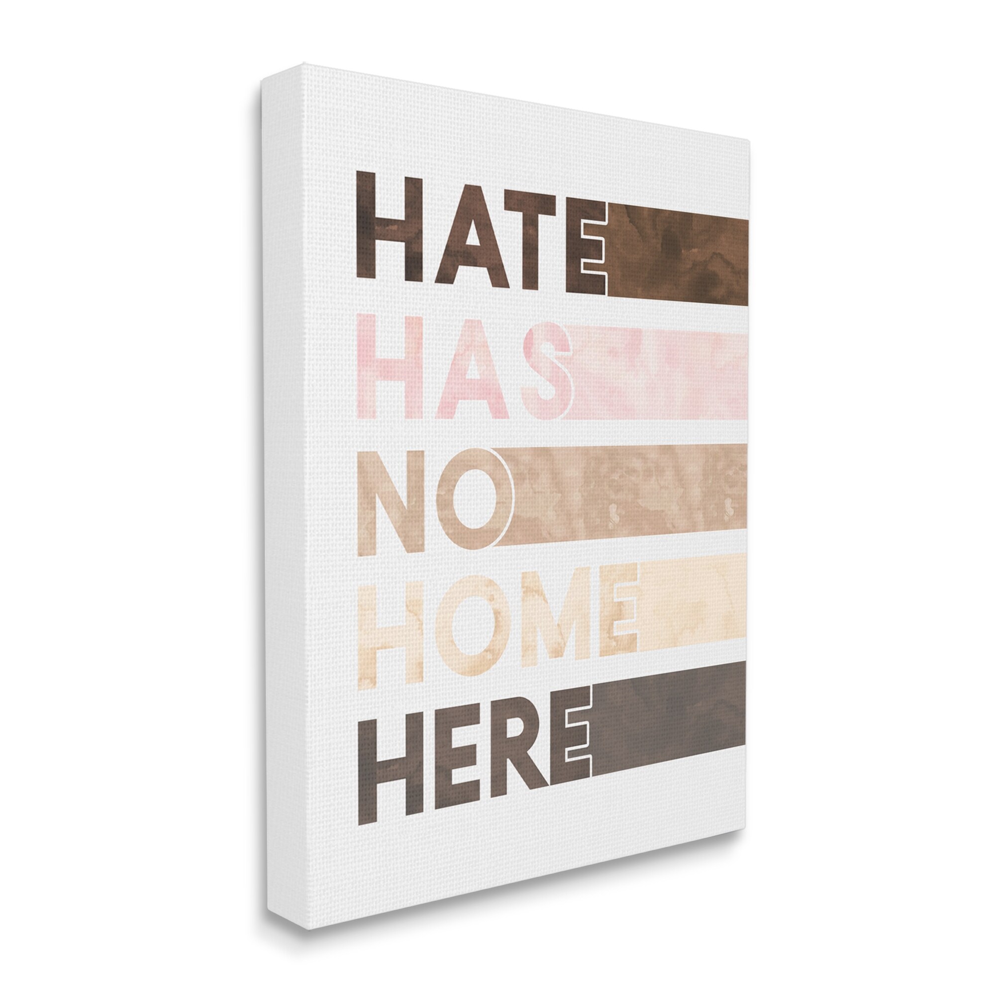 Stupell Motivational Hate Has No Home Phrase for Inclusivity Decor-image