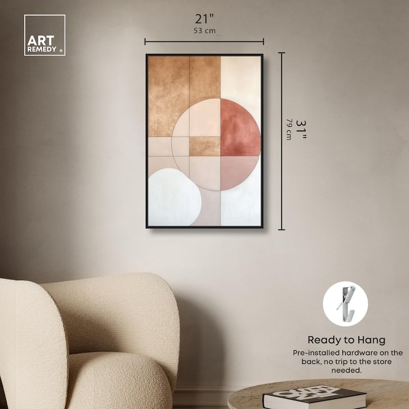 Modernist Circles II Canvas by Art Remedy