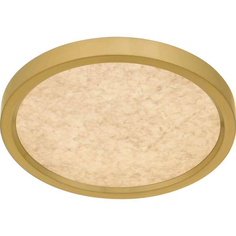 Outskirts Integrated LED Brushed Gold Flush Mount with CCT Switch