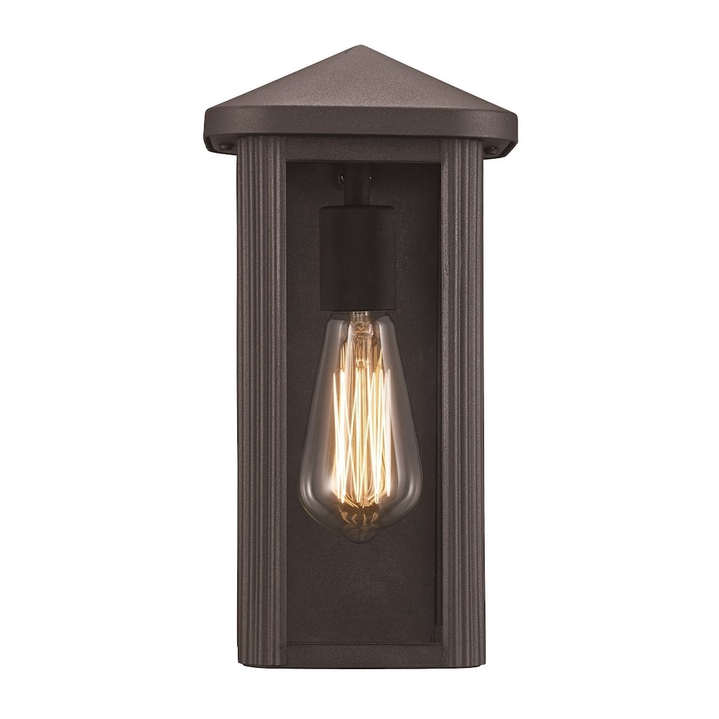 Trans Globe Avalon 1 Light Outdoor Wall Lantern in Black