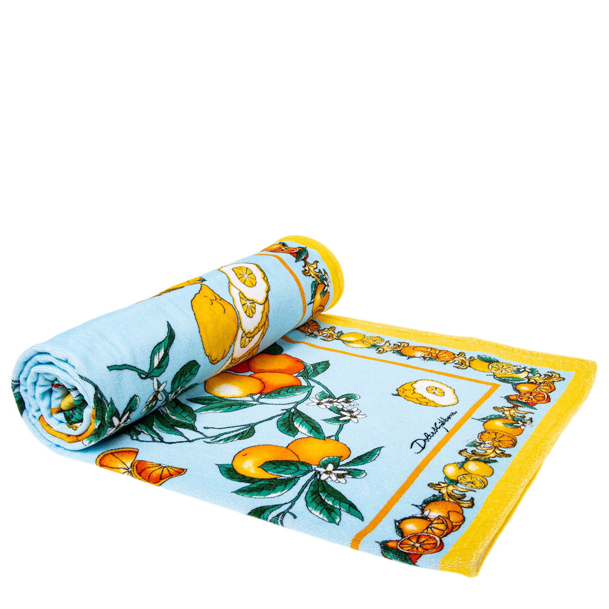 Dolce & Gabbana Agrumi Print Beach Towel - One Size