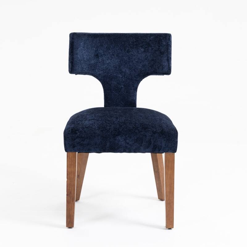 Mid Century Modern Dining Chairs Set of 2, Farmhouse Linen Fabric Upholstered Accent Chair