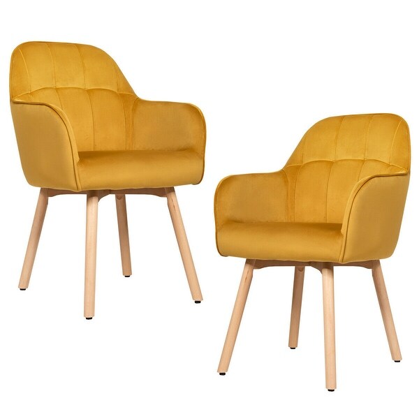 overstock yellow accent chair
