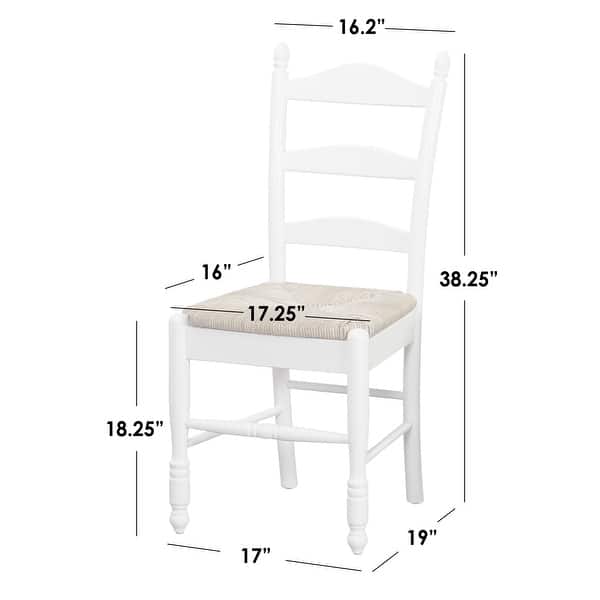 dimension image slide 0 of 3, Simple Living Jessie 3-piece Ladder back Dining Set