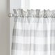 preview thumbnail 4 of 7, Curtainworks Farmhouse Buffalo Check 3-piece Kitchen Curtain Tier and Valance Set - 1-Valance And 2-36" Tiers