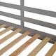 preview thumbnail 11 of 15, Grey Twin over Twin Solid Wood Bunk Bed with Roof, Window, and Guardrail
