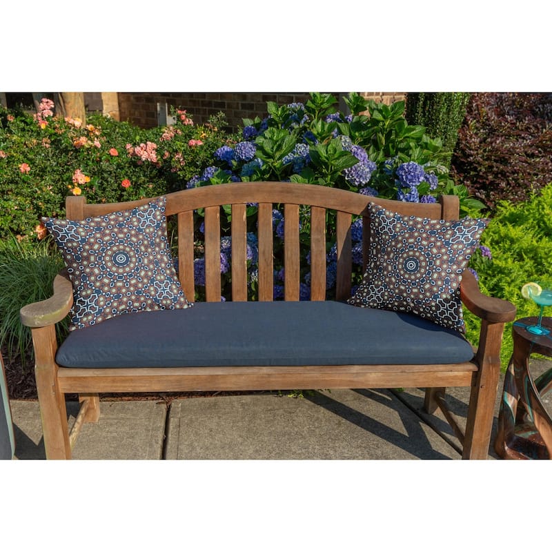 Casual Cushion Medallion 1 Piece Indoor/Outdoor Square Throw Pillow, 18"W x 18"L