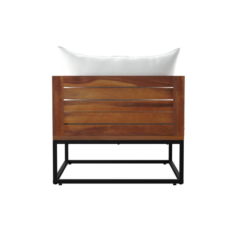 SEI Furniture Tara Sustainable Lounging Chair with Deep Seating and Cushions