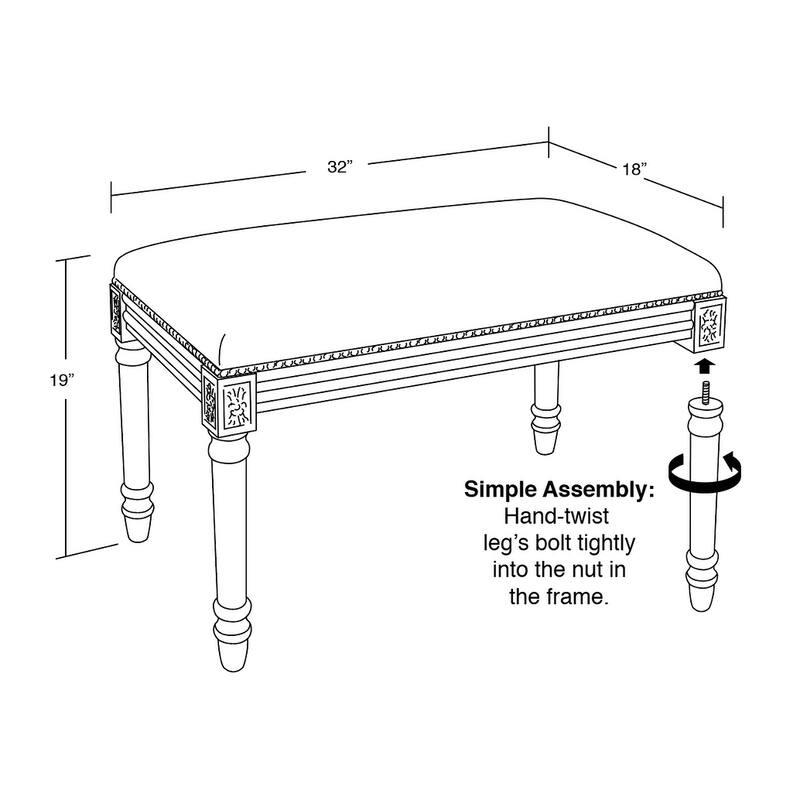 Black Gingham Bench