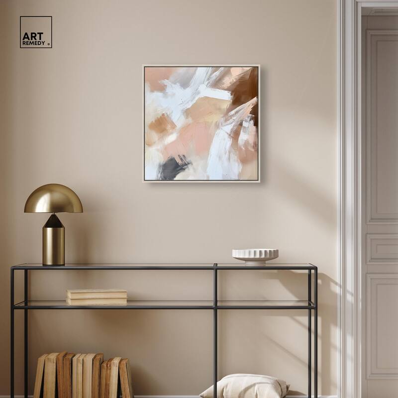 Taupe and Ash I Canvas by Art Remedy