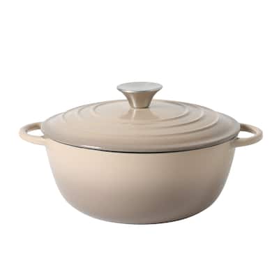 Gibson Home 2.65 Qt Enameled Cast Iron Dutch Oven Pot with Lid - Round, Ideal for Bread Baking & Stews