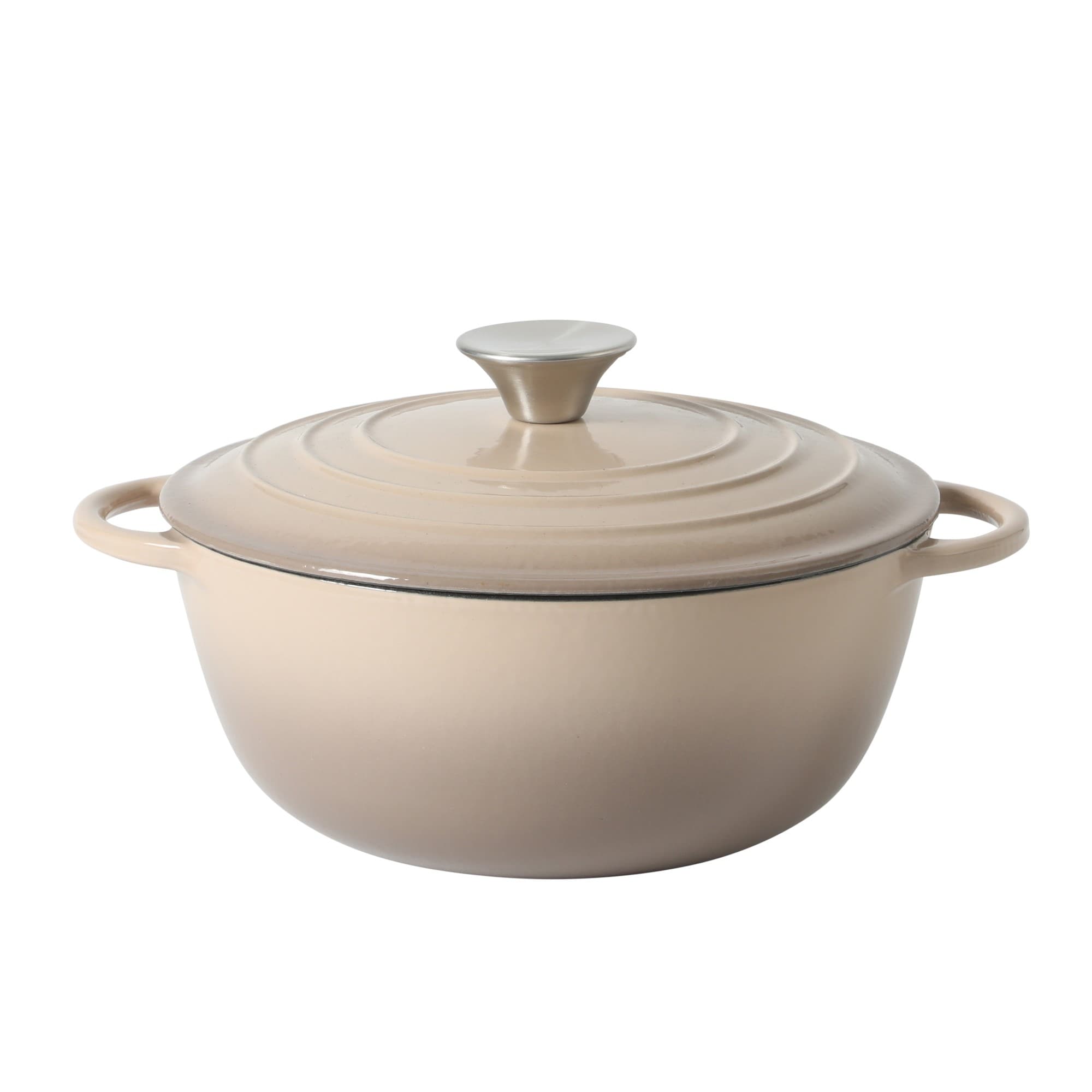 Gibson Home 2.65 Qt Enameled Cast Iron Dutch Oven Pot with Lid - Round, Ideal for Bread Baking & Stews