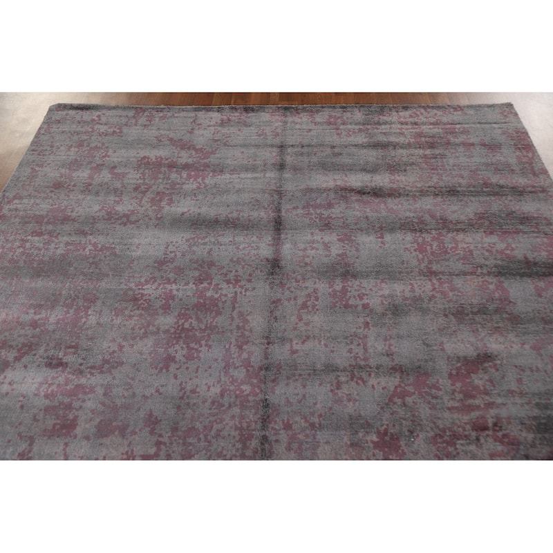 Modern Abstract Rug Handmade Bedroom Wool Carpet - 6'7"x 9'5"