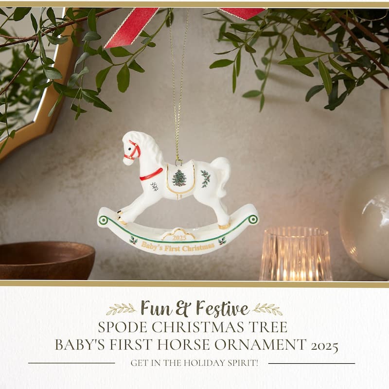 Spode Baby's First Horse Ornament 2025