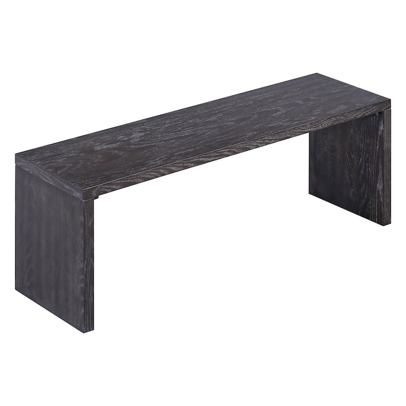 3-Piece Dining Table Set Espresso Breakfast Nook with 2 Dining Benches