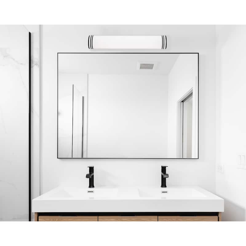 AFX Palmer LED Vanity - Black - 24-Inch