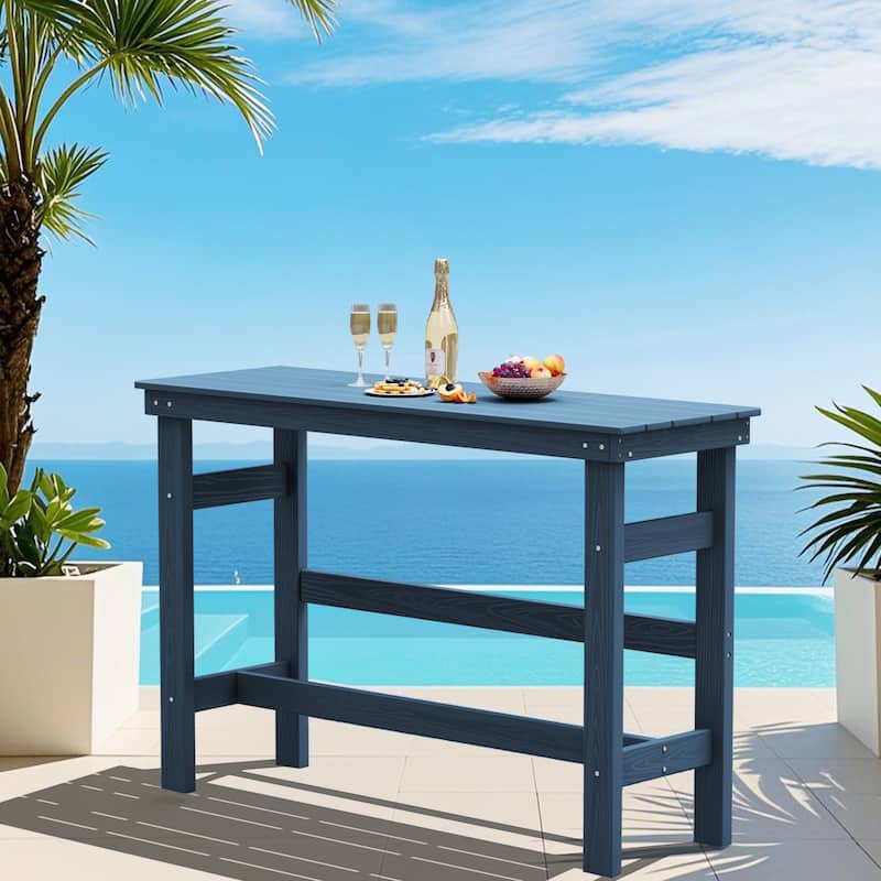 40-inch Outdoor Patio HDPE Pub Bar Table, Balcony Table
