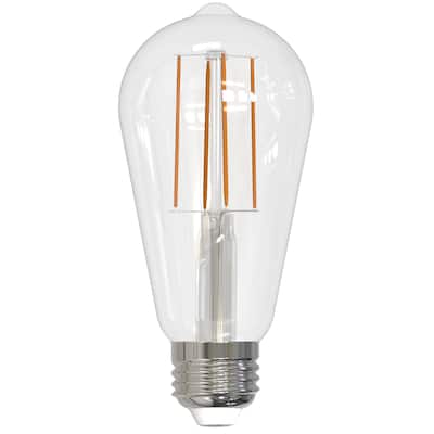 Bulbrite Pack of (8) 7 Watt Dimmable Clear Filament ST18 Medium (E26) LED Bulb