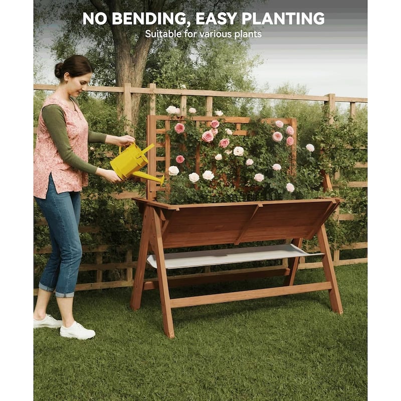 52x30x54in Raised Garden Bed with Legs