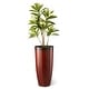 preview thumbnail 26 of 47, Glitzhome 30"H Set of 2 Oversized Gradient Cobalt Blue/Turquoise/Red Tall Plastic Planter