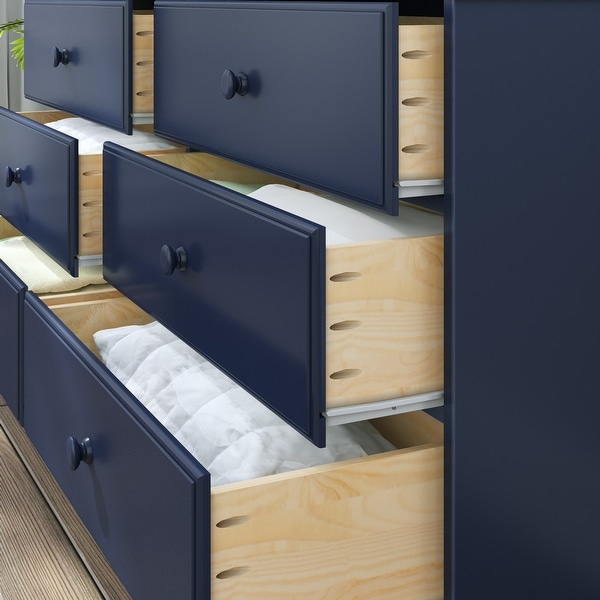 Max & Lily Classic 6-drawer Solid Wood Wide Dresser - On Sale