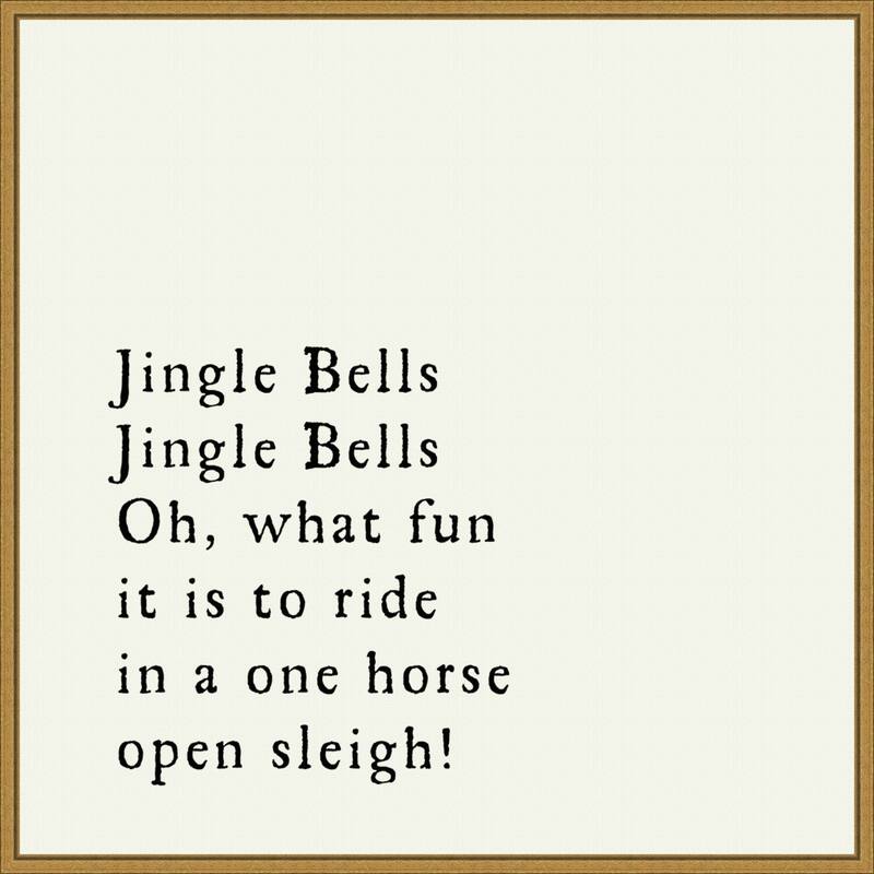 Jingle Bells by Amanti Art Portfolio Framed Canvas Wall Art