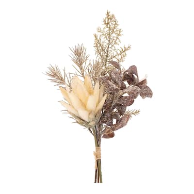 Glittered Protea Pine Bundle (Set of 2) - N/A
