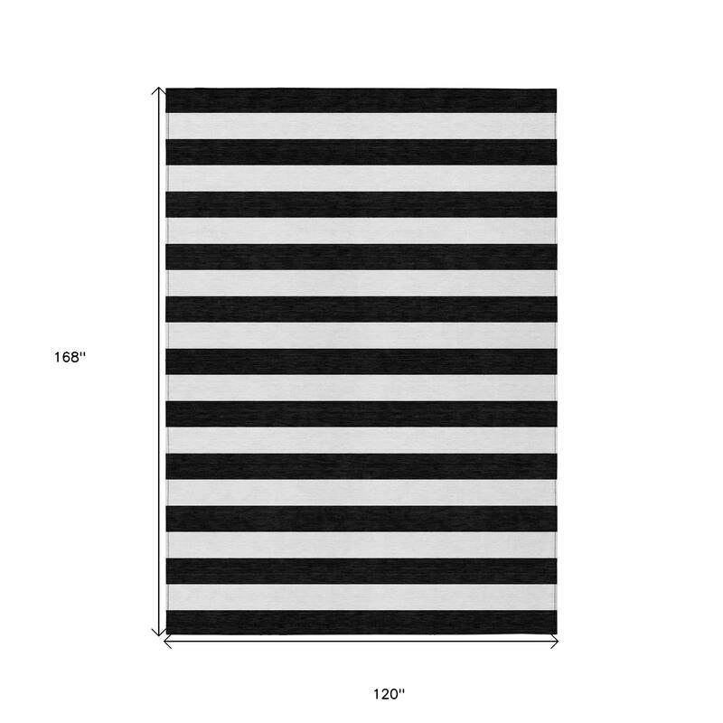 Alsira Stripe Weather Resistant Versatile Elegance Outdoor Rug