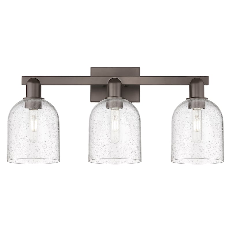 Innovations Lighting Endless Possibilities Arcadia - Bella - 3 Light 25" Bath Vanity Light - Oil Rubbed Bronze/Seedy