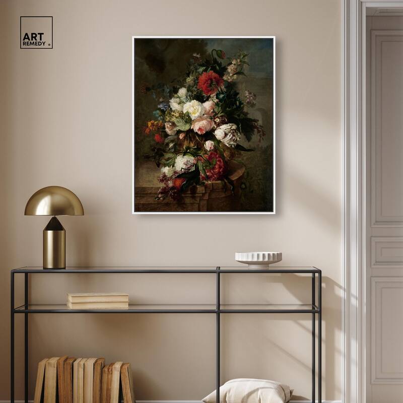 Still Life with Flowers 1789 Canvas by Art Remedy