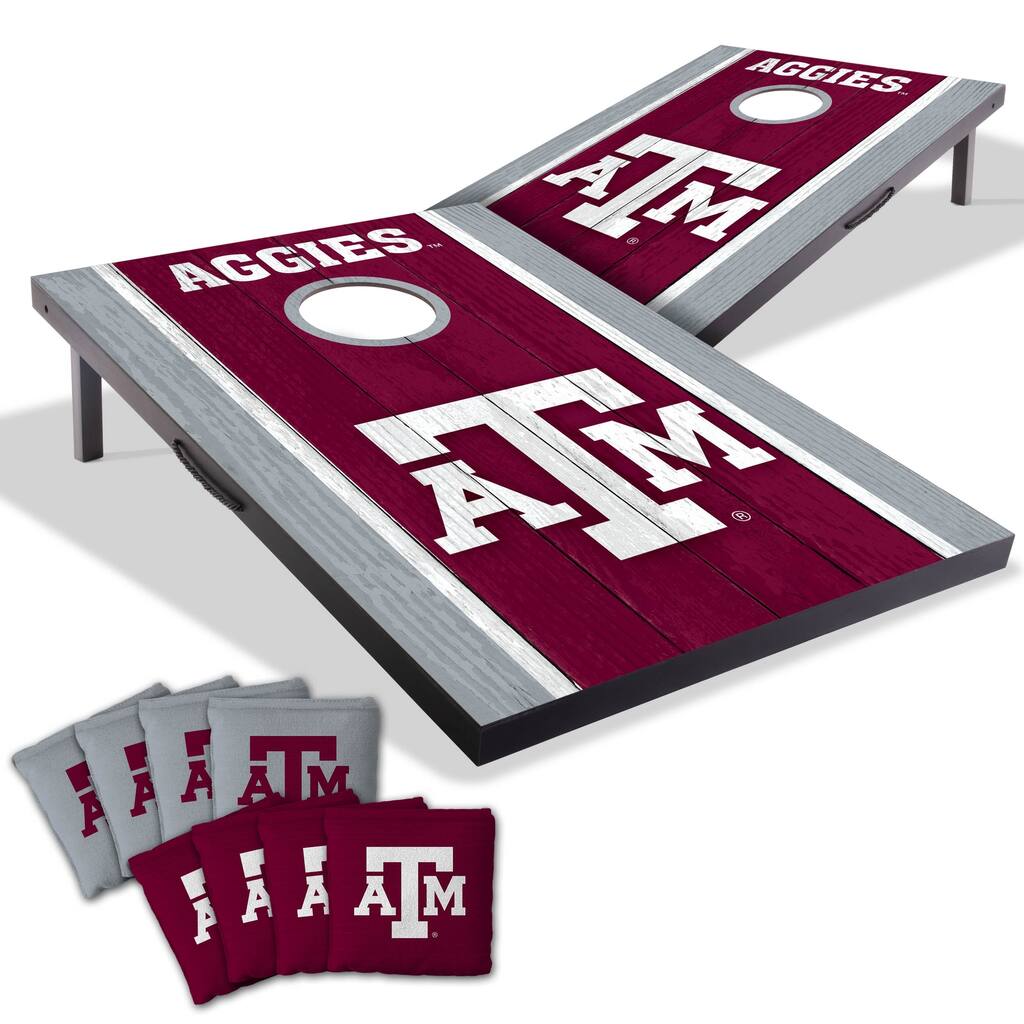 Texas A&M Aggies NCAA Compact 2x3 Tailgate Cornhole Board Set