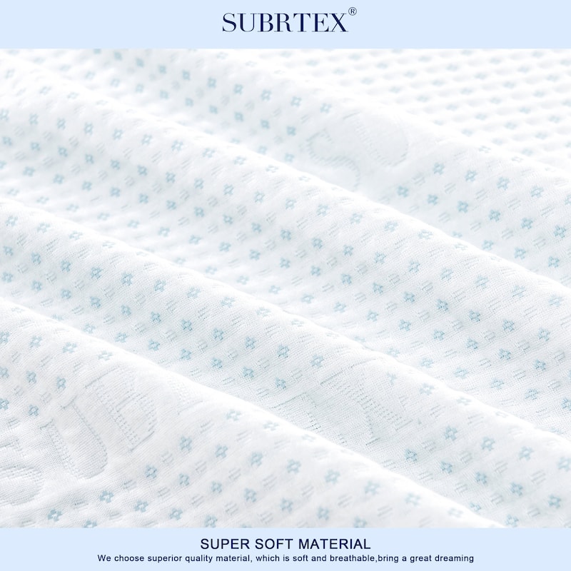 Subrtex 2 Inch Bamboo Removable Mattress Topper Protectors With Zipper