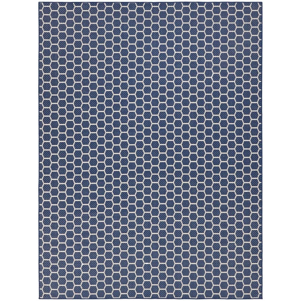 Nourison Reversible Indoor Outdoor Indoor/Outdoor Geometric Area Rug