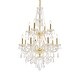 preview thumbnail 11 of 14, Giselle 12 light Gold Chandelier Clear Royal Cut Crystal - One Size